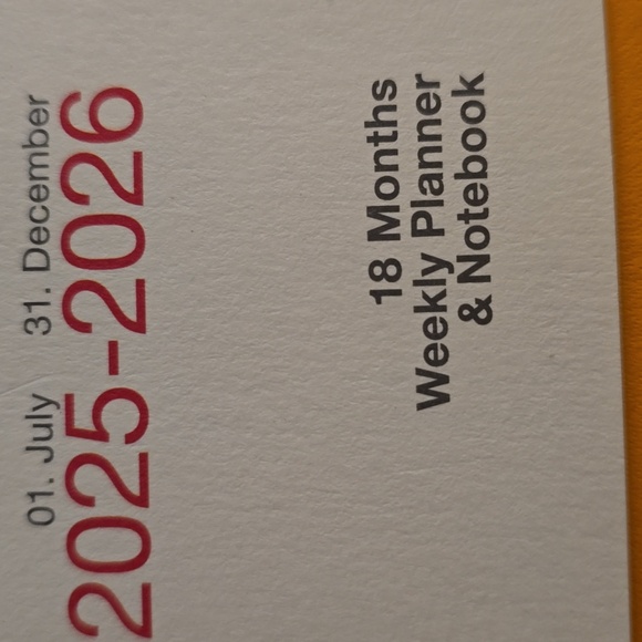 ❤️BUY 5 GET 3 FREE Weekly Planner & Notebook Medium (A5) 2026,18 Months, English - Picture 9 of 13